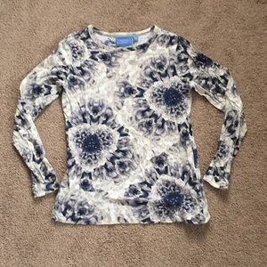 Vera Wang flower shirt